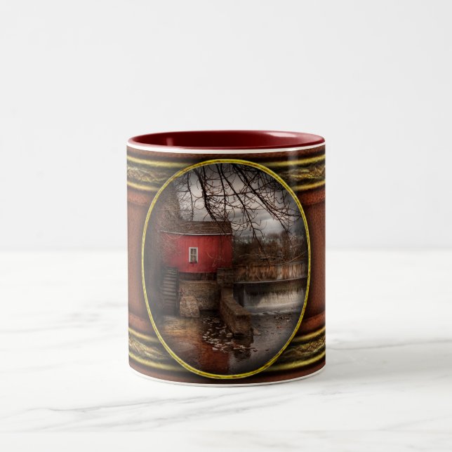 Caneca De Café Em Dois Tons Moinho - Clinton, NJ - O moinho e a roda (Centro)