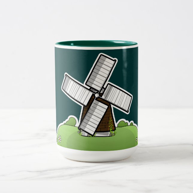 Caneca De Café Em Dois Tons Moinho de vento (Centro)
