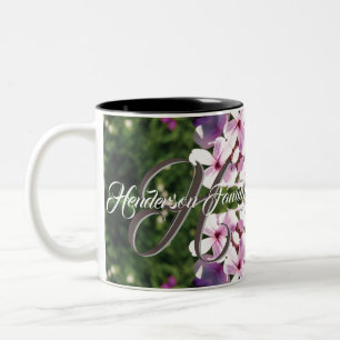 Caneca De Café Em Dois Tons Molas de café personalizadas para amantes de flore