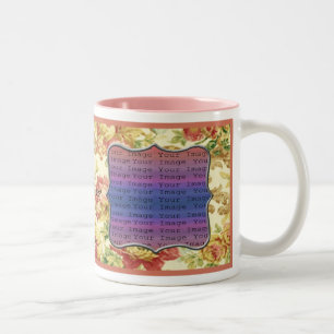 Caneca De Café Em Dois Tons Molas de Casamento Springtime