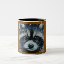 Caneca De Café Em Dois Tons Molas de guaxinim e copos