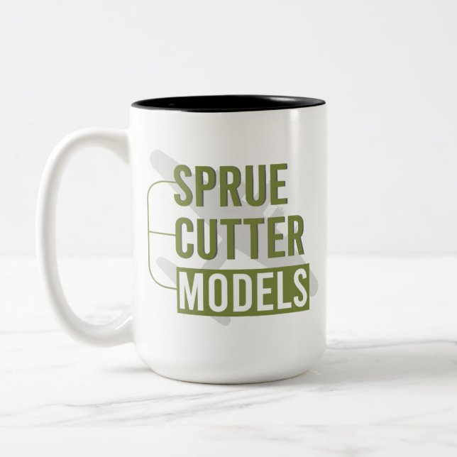 Caneca De Café Em Dois Tons Moldar Cutter Models Coffee Mug (Esquerda)