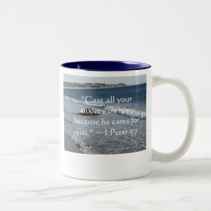 Caneca De Café Em Dois Tons Molde toda sua ansiedade nele…