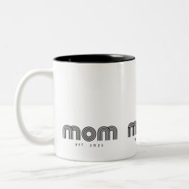 Caneca De Café Em Dois Tons Mom Established New Mom Gift
