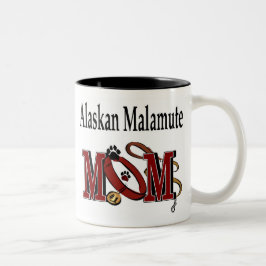 Caneca De Café Em Dois Tons MOM Malamute do Alasca
