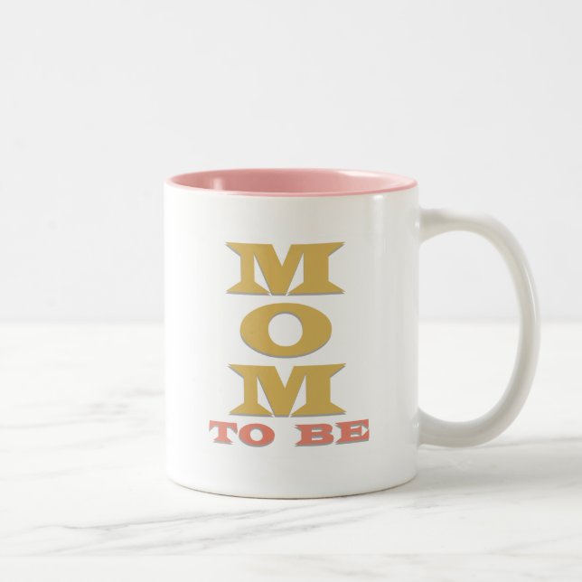 Caneca De Café Em Dois Tons MOM para ser Camisetas e presentes (Direita)