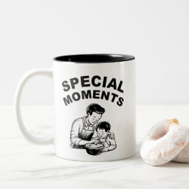 Caneca De Café Em Dois Tons Momentos especiais Dia de os pais