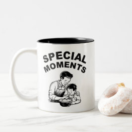 Caneca De Café Em Dois Tons Momentos especiais Dia de os pais
