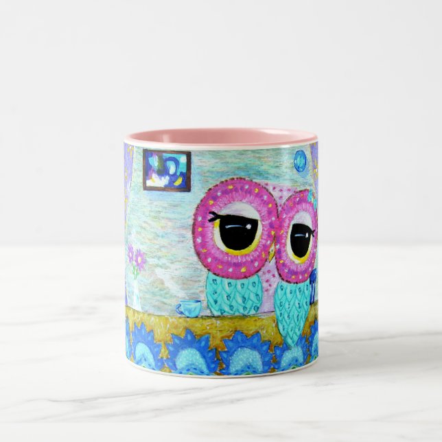 Caneca De Café Em Dois Tons Momentos quietos (Centro)