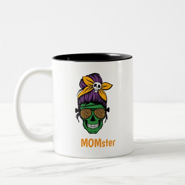 Caneca De Café Em Dois Tons MOMster (Esquerda)