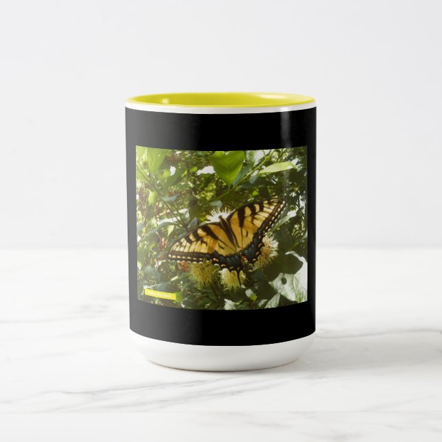 Caneca De Café Em Dois Tons Monarca Amarelo Vibrante (Centro)