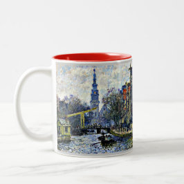 Caneca De Café Em Dois Tons Monet: Canal em Amsterdã