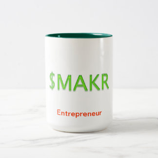 Caneca De Café Em Dois Tons Money Maker Personalizável