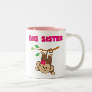 Caneca De Café Em Dois Tons Monkey Big Sister