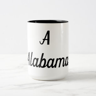 Caneca De Café Em Dois Tons Monograma do Alabama