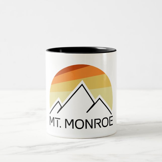 Caneca De Café Em Dois Tons Monroe New Hampshire Retro (Centro)
