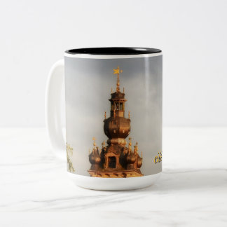 Caneca De Café Em Dois Tons Mons, cidade do Doudou Ducasse na Bélgica