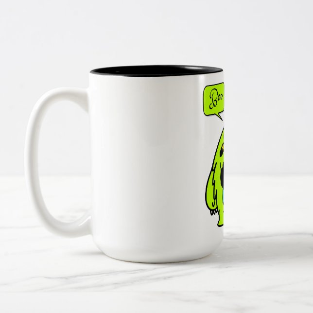 Caneca De Café Em Dois Tons monstro boo (Esquerda)