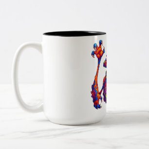 Caneca De Café Em Dois Tons Monstro Cromático com Pintas