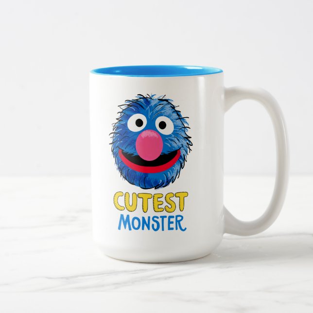 Caneca De Café Em Dois Tons Monstro no Fim desta História | Grover (Direita)
