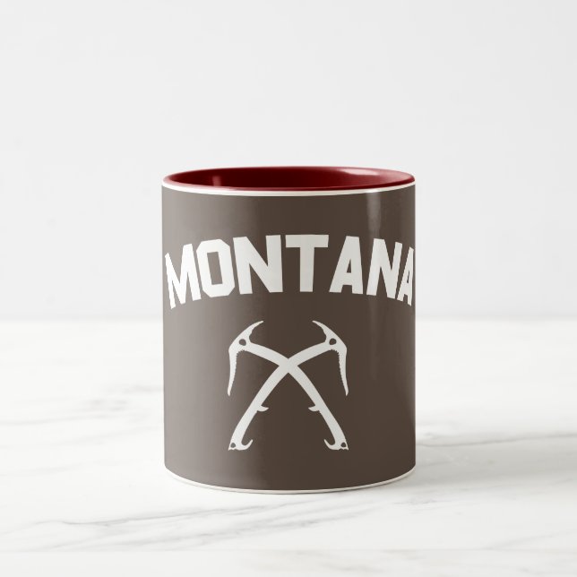 Caneca De Café Em Dois Tons Montana Ice Climbing (Centro)