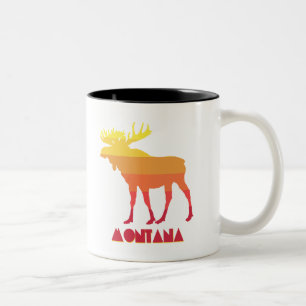 Caneca De Café Em Dois Tons Montana Moose