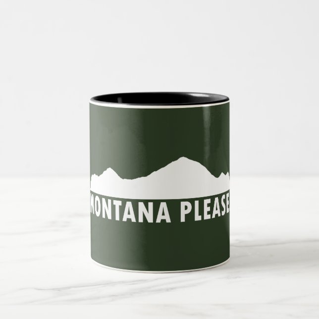 Caneca De Café Em Dois Tons Montana, por favor (Centro)