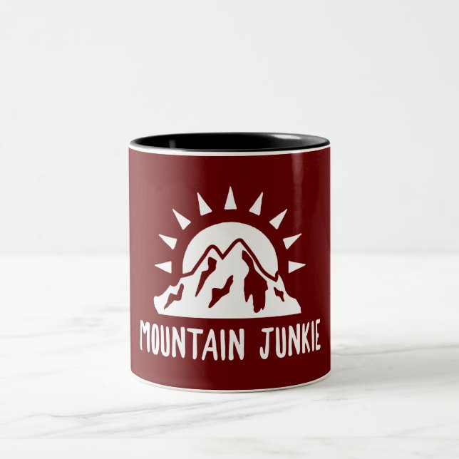 Caneca De Café Em Dois Tons Montanha Junkie (Centro)