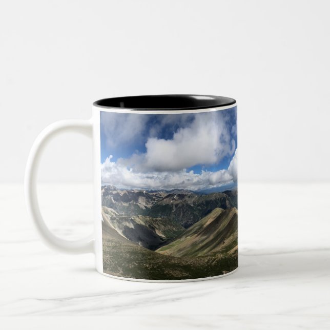 Caneca De Café Em Dois Tons Montanha - Monte Belford (Esquerda)