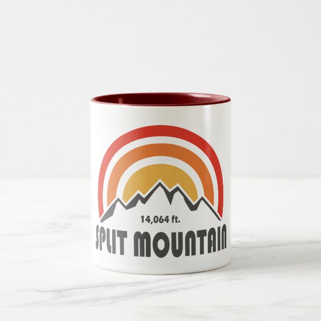 Caneca De Café Em Dois Tons Montanha Split Califórnia (Centro)