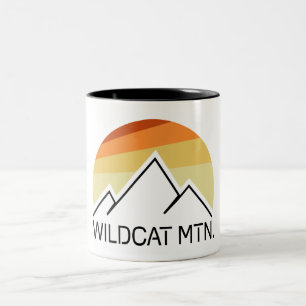 Caneca De Café Em Dois Tons Montanha Wildcat New Hampshire Retro