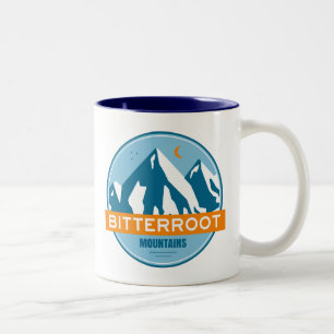 Caneca De Café Em Dois Tons Montanhas Bitterroot