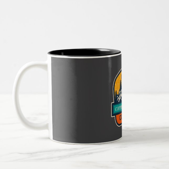 Caneca De Café Em Dois Tons Montanhas Copper Colorado (Esquerda)