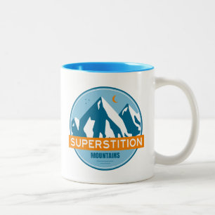 Caneca De Café Em Dois Tons Montanhas da Superstição Arizona