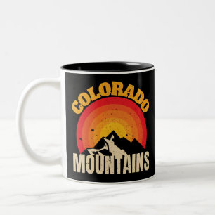 Caneca De Café Em Dois Tons Montanhas do Colorado