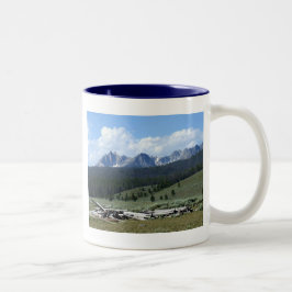 Caneca De Café Em Dois Tons Montanhas do Sawtooth