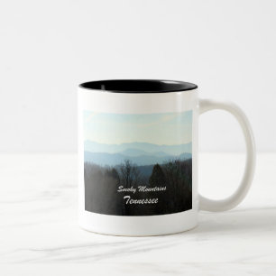 Caneca De Café Em Dois Tons Montanhas enfumaçados, Tennessee
