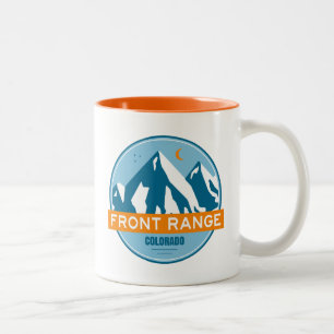 Caneca De Café Em Dois Tons Montanhas Front Range Colorado