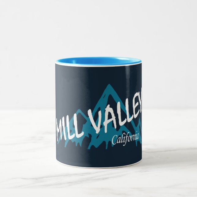 Caneca De Café Em Dois Tons Montanhas Mill Valley Califórnia (Centro)