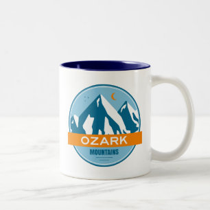 Caneca De Café Em Dois Tons Montanhas Ozark