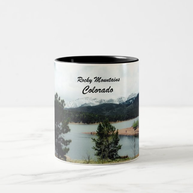 Caneca De Café Em Dois Tons Montanhas Rochosas, Colorado (Centro)