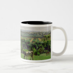 Caneca De Café Em Dois Tons Montanhês de Camille Pissarro de Vesinet,