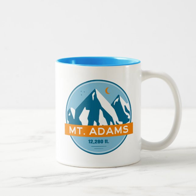 Caneca De Café Em Dois Tons Monte Adams Washington Stars Moon (Direita)