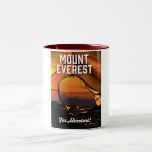Caneca De Café Em Dois Tons Monte Everest para Aventura!