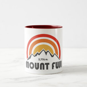Caneca De Café Em Dois Tons Monte Fuji Japão