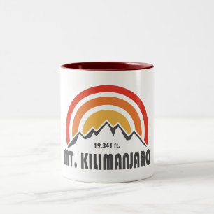 Caneca De Café Em Dois Tons Monte Kilimanjaro