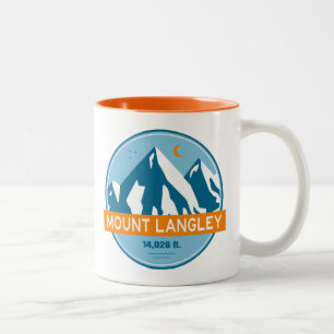 Caneca De Café Em Dois Tons Monte Langley Califórnia Estrelas Lua