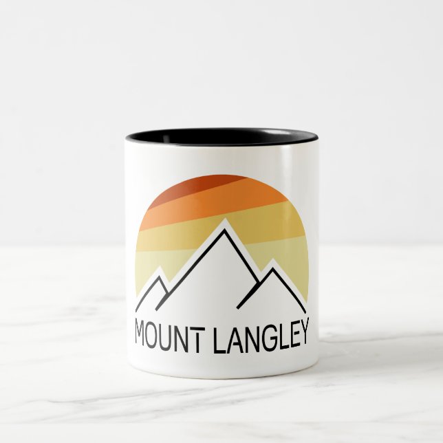 Caneca De Café Em Dois Tons Monte Langley Califórnia Retrô (Centro)