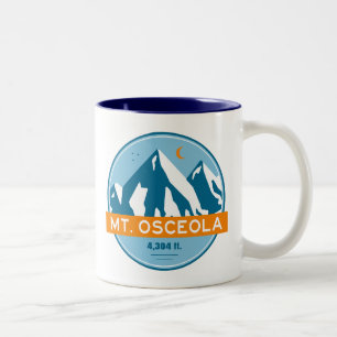 Caneca De Café Em Dois Tons Monte Osceola New Hampshire Stars Moon