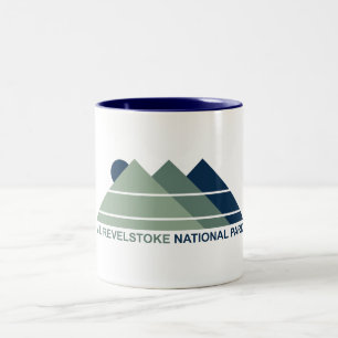 Caneca De Café Em Dois Tons Monte Revelstoke National Park Mountain Sun